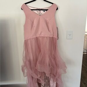 Chi Chi London Blush High Low Dress